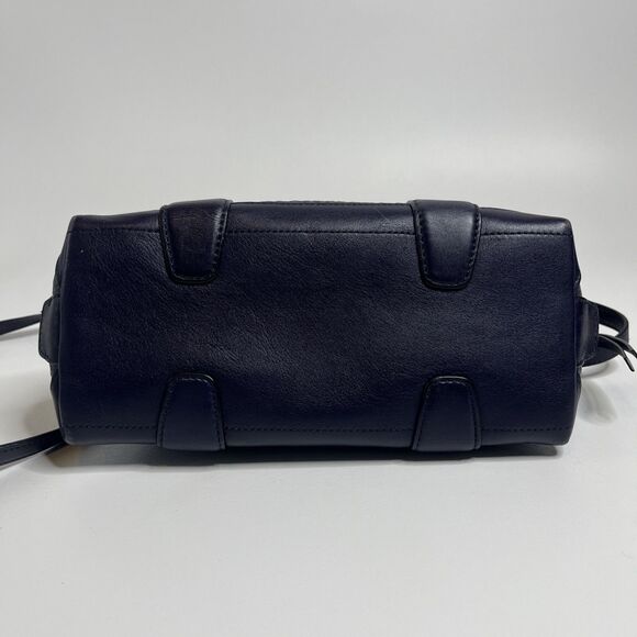 Coach Mini Bleecker Preston Satchel Purple Pebbled Leather Bag w/ Dust Bag - Picture 7 of 13